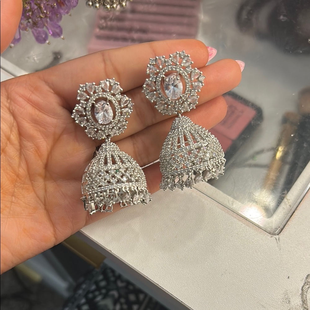 Elegant Silver Dangle Earrings